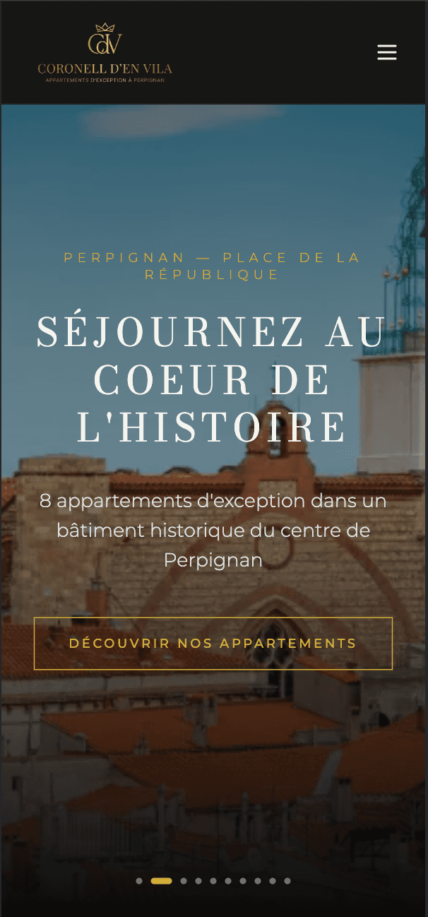 Coronell d'En Vila — Appartements de prestige — vue mobile