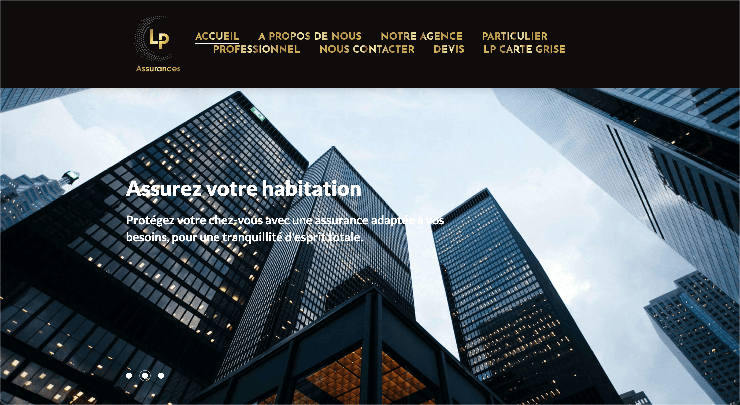 LP Assurances — Société d'assurance, Perpignan — vue desktop